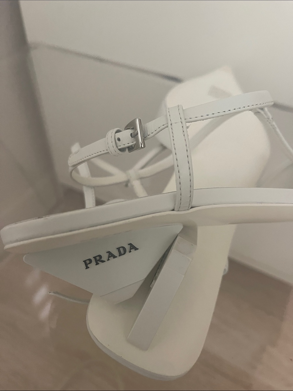 Prada white Modellerie kitten toe heel pump size 39 - Picture 4 of 9